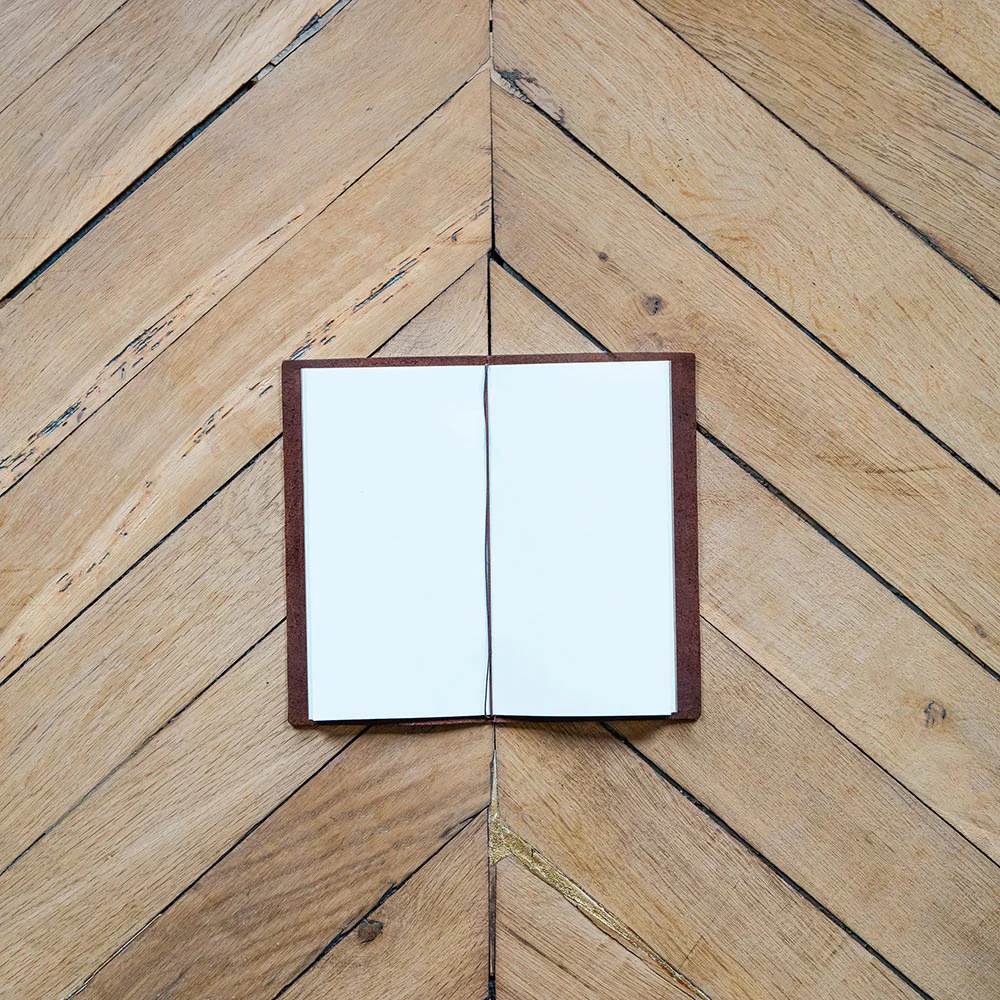 Carnet de voyage en cuir - Brun - Image 2