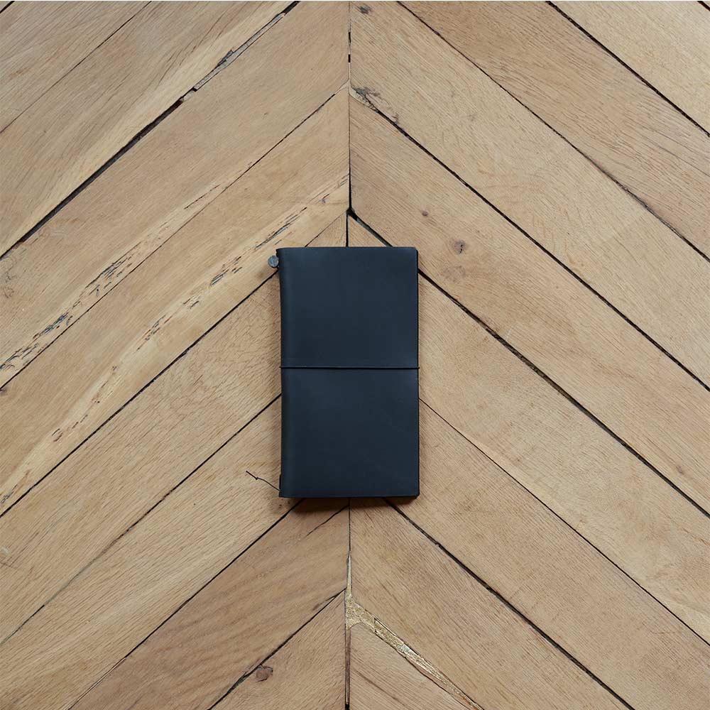 Carnet de voyage en cuir - Noir - Image 4