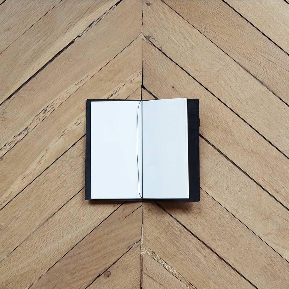 Carnet de voyage en cuir - Noir - Image 5