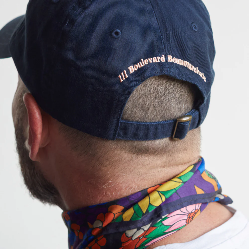 Casquette unisexe brodée Non Merci - Bleu Marine - Image 4