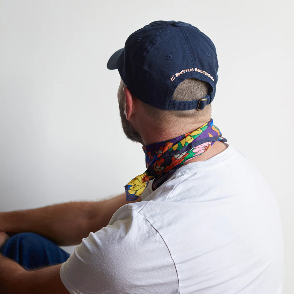 Casquette unisexe brodée Non Merci - Bleu Marine - Image 5