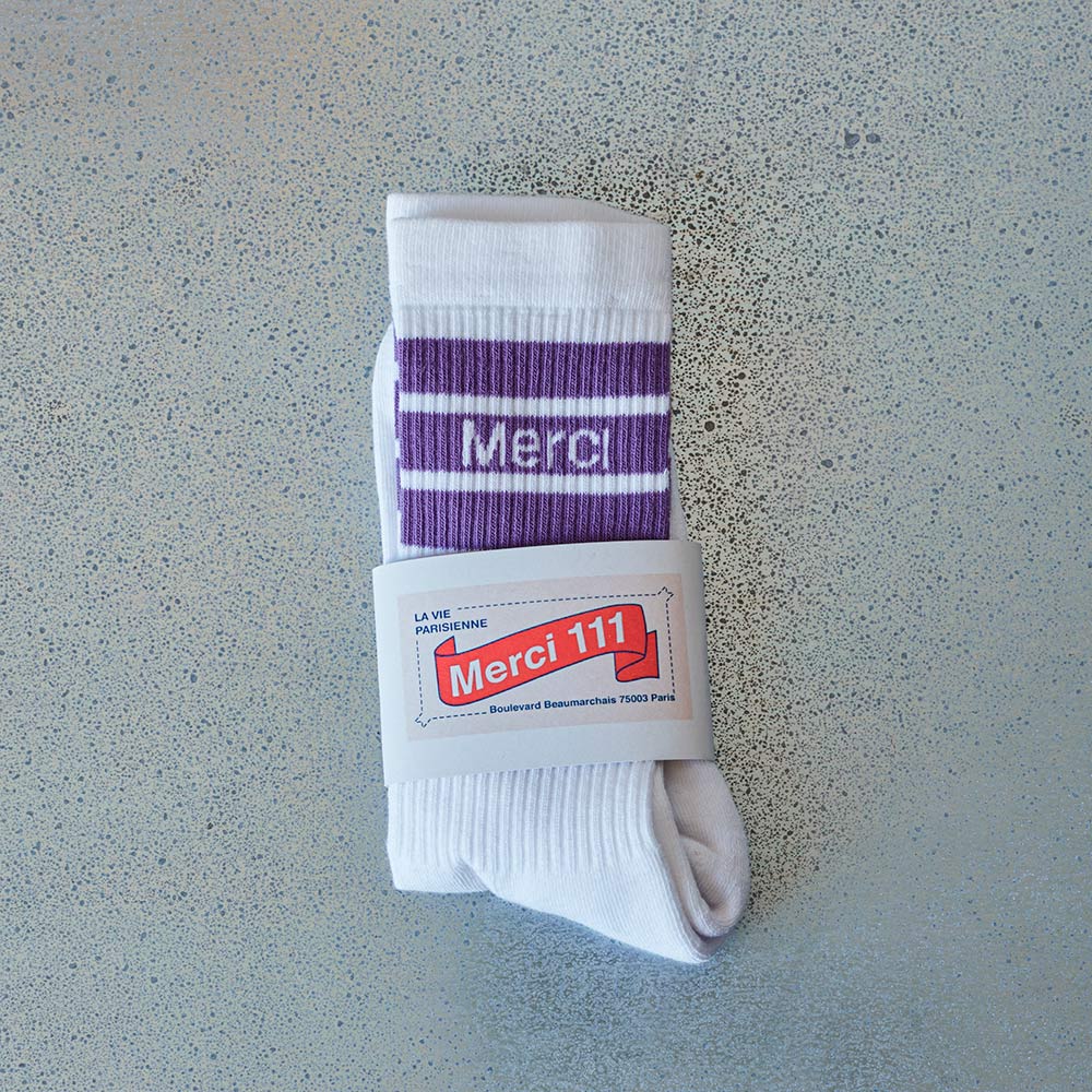 Merci - Chaussettes en coton - Lavandou - Image 3