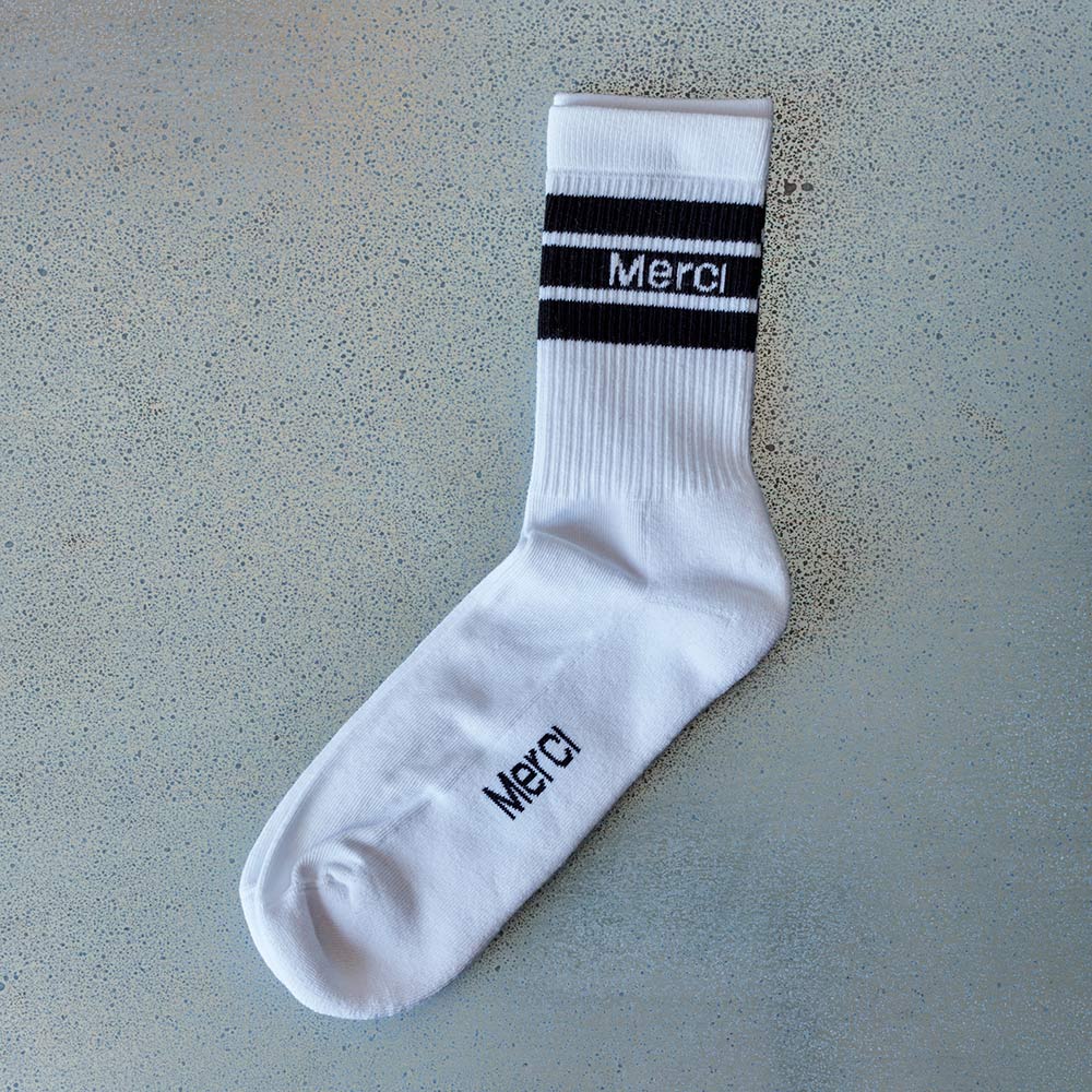 Merci - Chaussettes en coton - Noir - Image 3