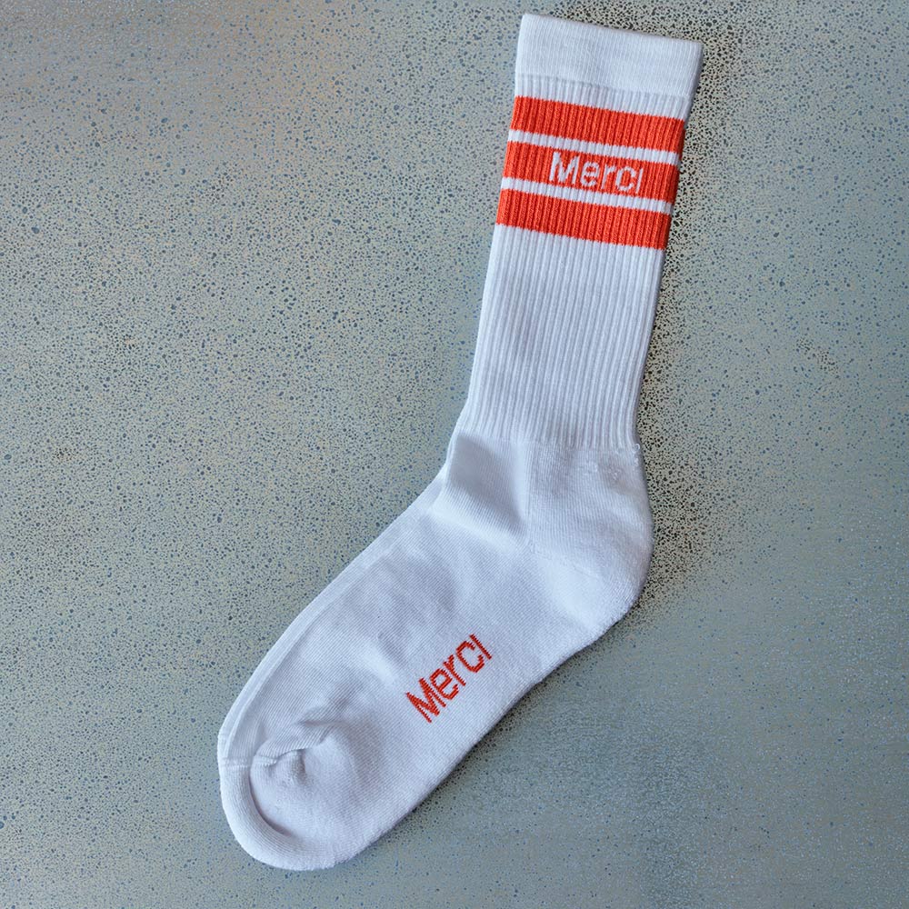 Merci - Chaussettes en coton - Orange tomate - Image 3