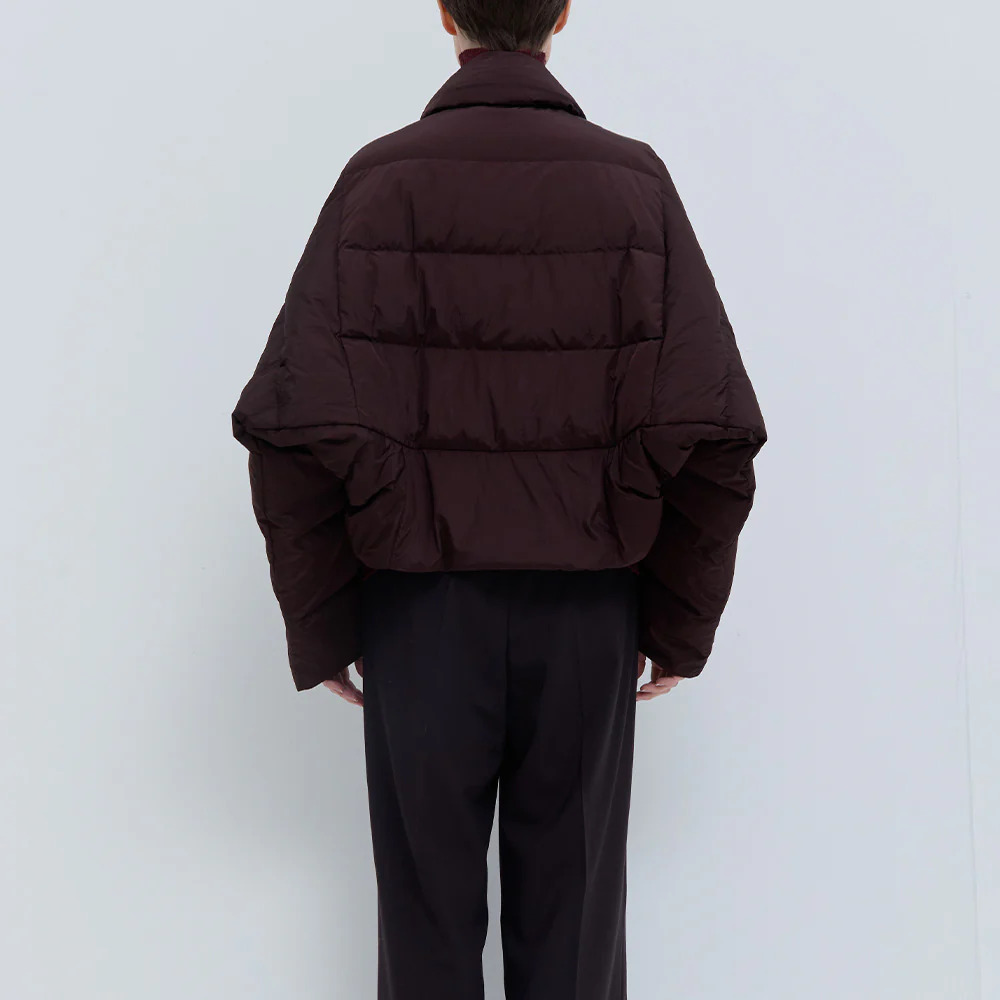 Christian Wijnants - Manteau Jani Down - Prune - Image 3