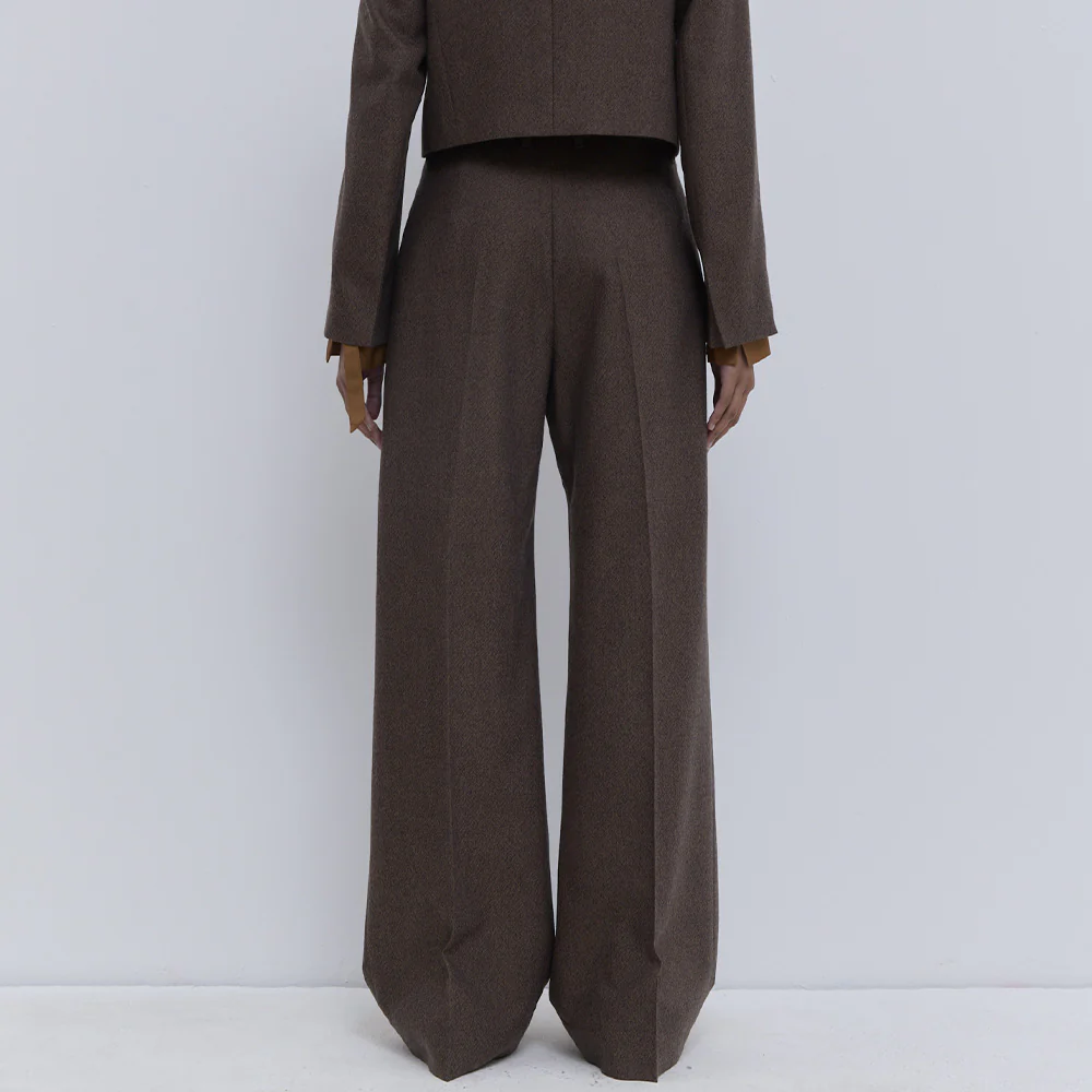 Christian Wijnants - Pantalon Pamira - Rust Tweed - Image 3