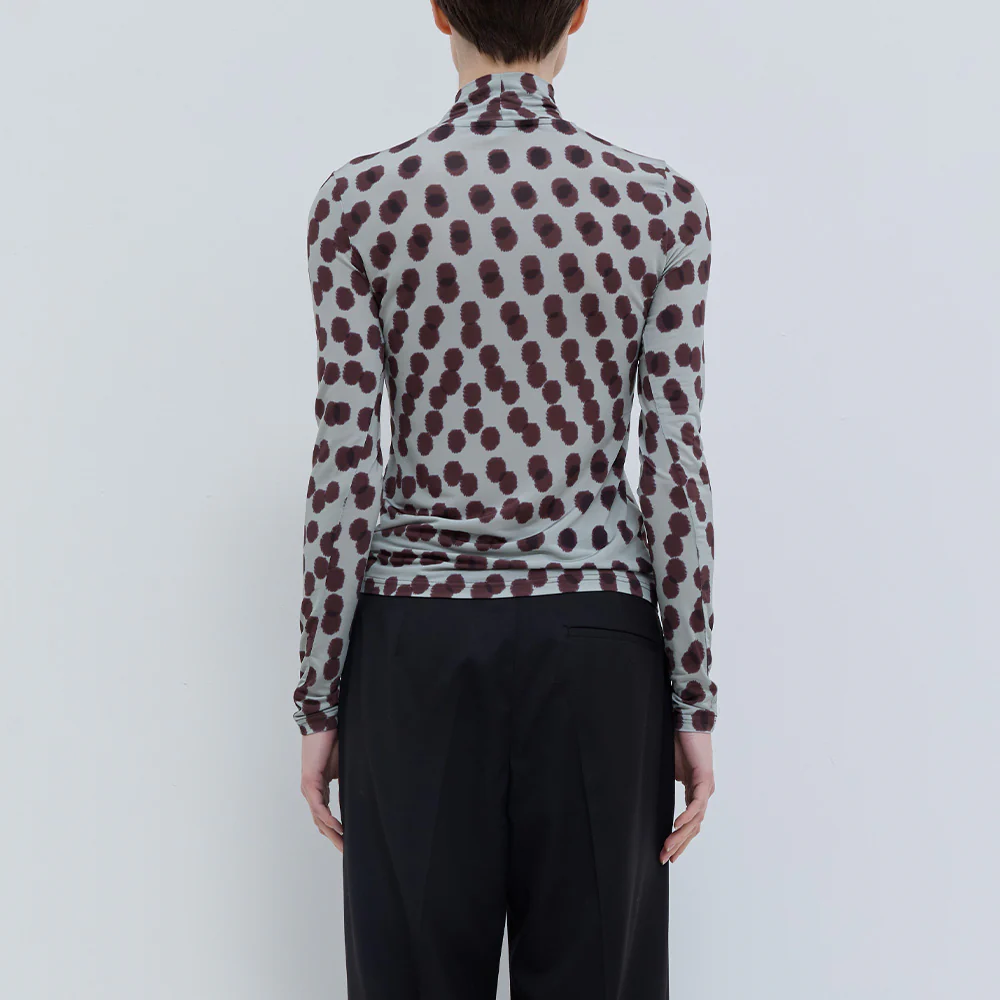 Christian Wijnants - Top Tugal Col Roulé - Plum Polika - Image 2