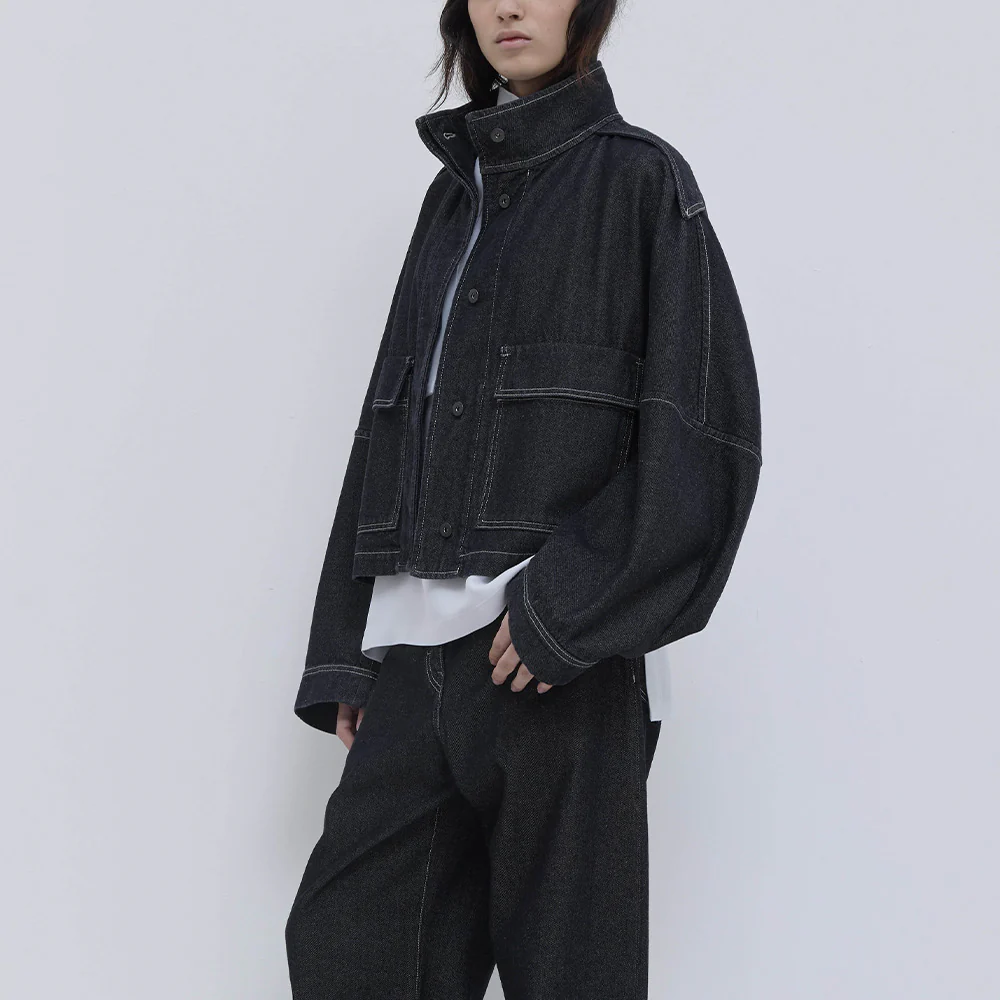 Christian Wijnants - Veste en Jean Jola - Denim Brut - Image 3