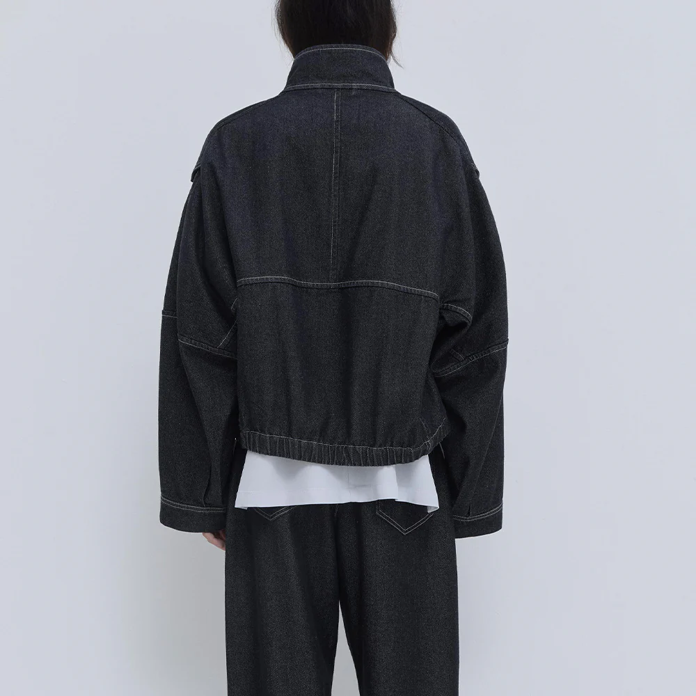 Christian Wijnants - Veste en Jean Jola - Denim Brut - Image 4
