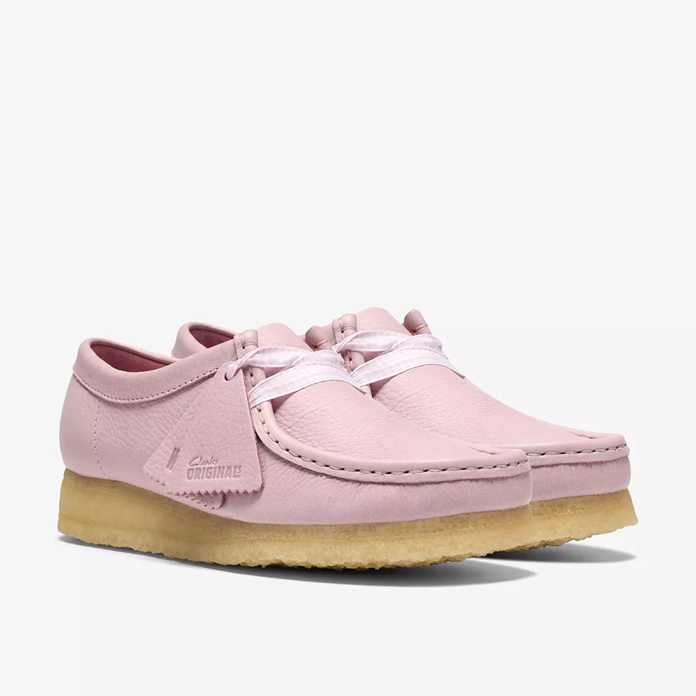 Clarks - Wallabee - Cuir Rose Bébé - Image 2