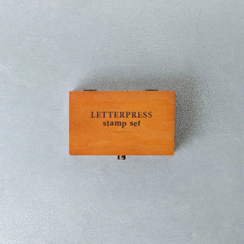 Coffret de tampons à encre - Lettres