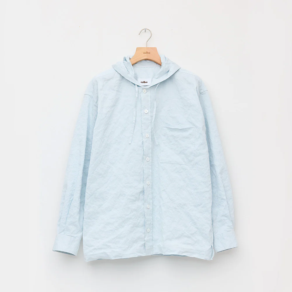 Colbo - Chemise Ă Capuche - Rayures Bleu