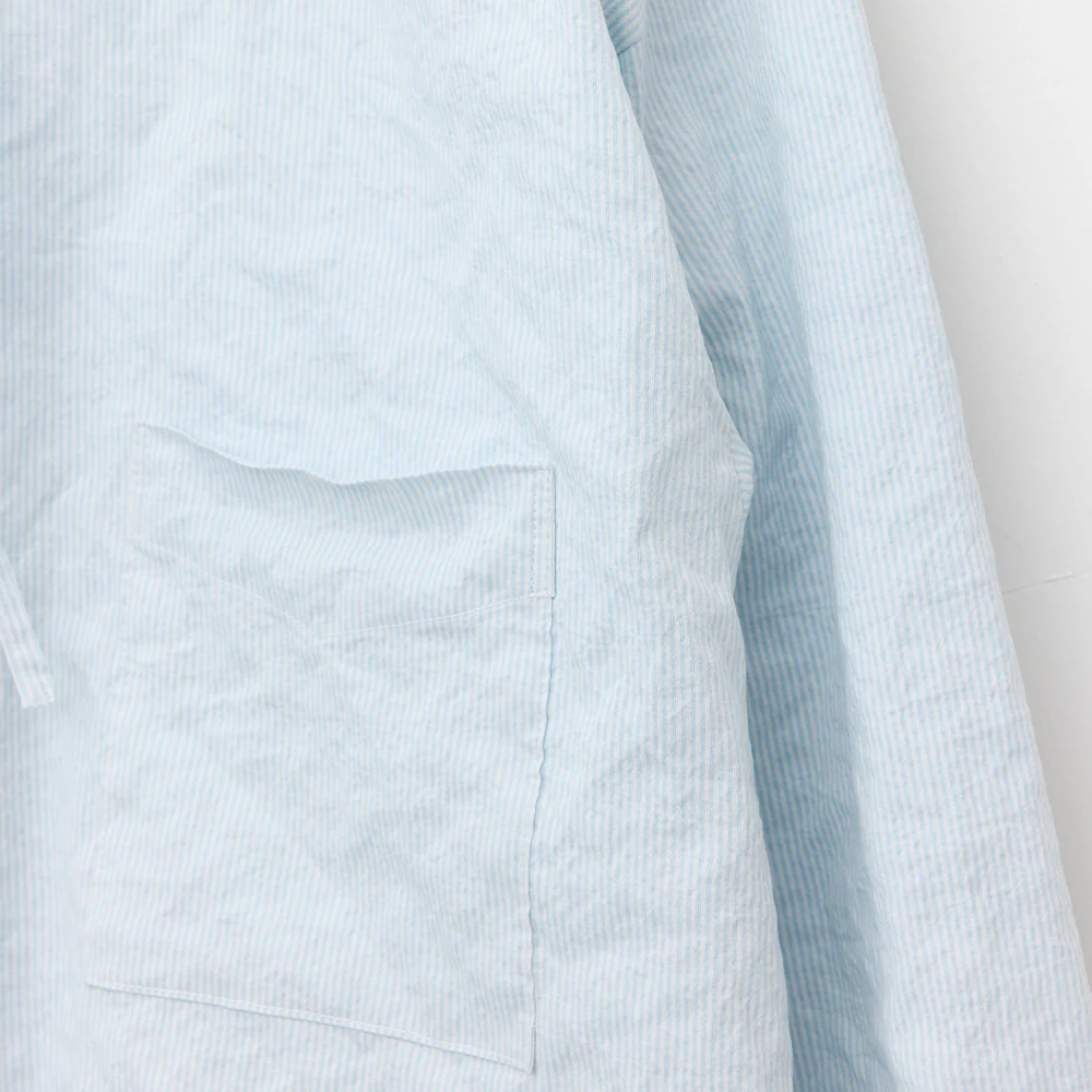 Colbo - Chemise Ă Capuche - Rayures Bleu - Image 3