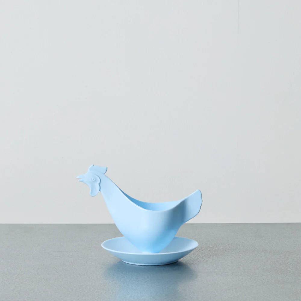 Coquetier Coq - Bleu Clair