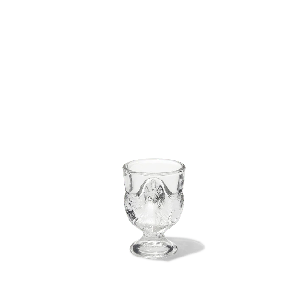 Coquetier poule en verre pressé - Image 7