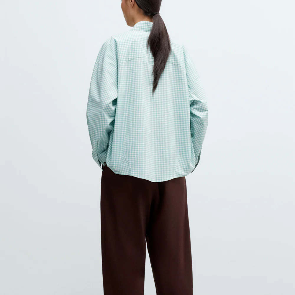 Cordera - Chemise Oversize - Vert Vichy - Image 3