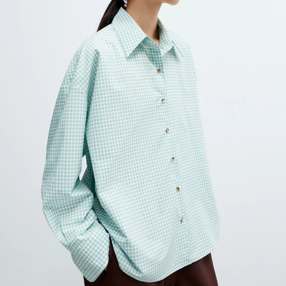 Cordera - Chemise Oversize - Vert Vichy - Image 4