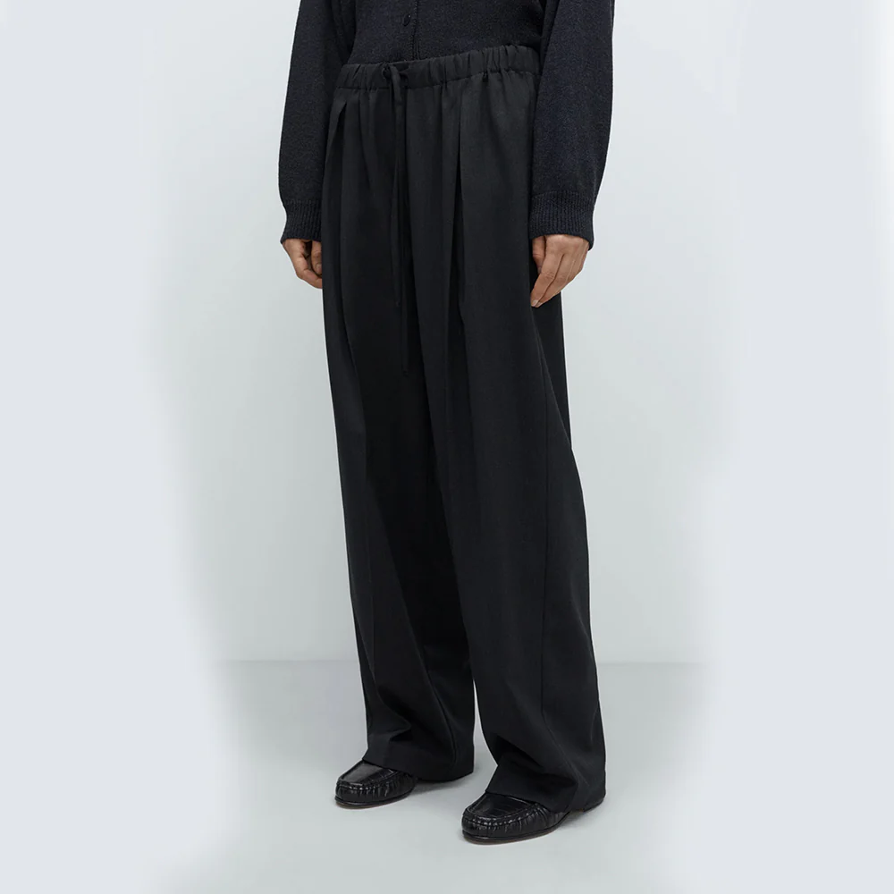 Cordera - Pantalon Plissé Décontracté - Anthracie - Image 4