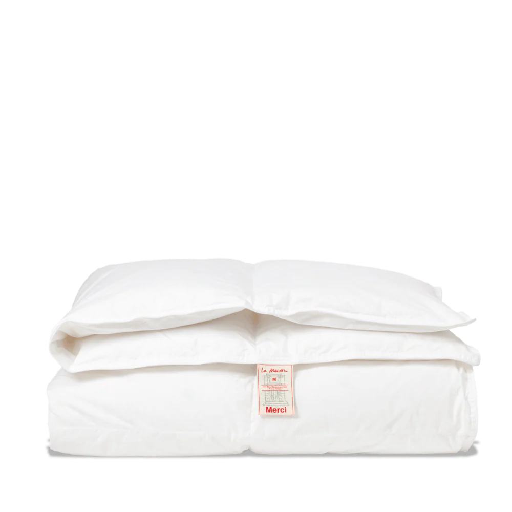 Couette en duvet naturel et plumettes - Blanc
