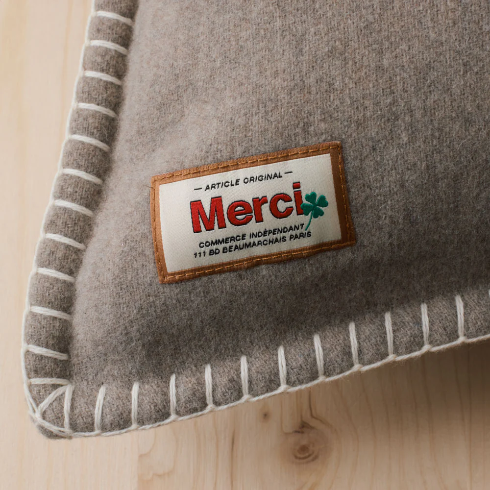 Coussin Merci - Beige - Image 6
