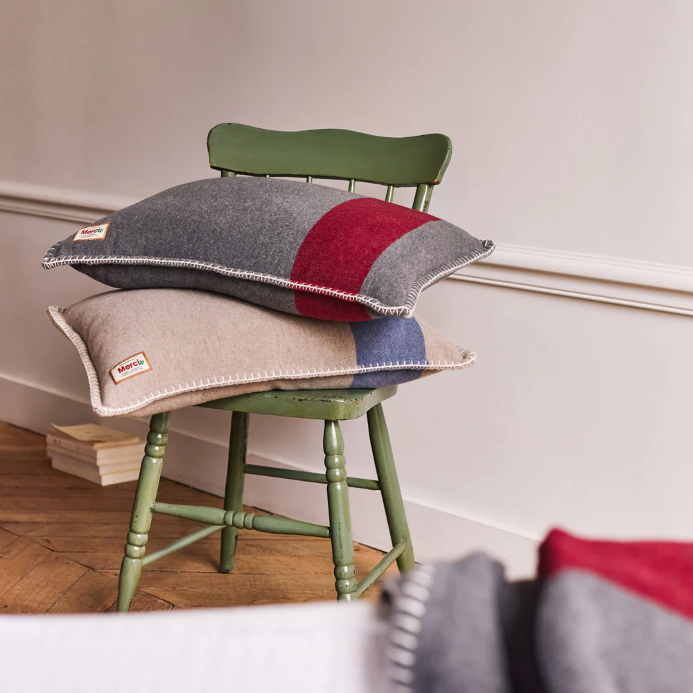 Coussin Merci - Gris - Image 4