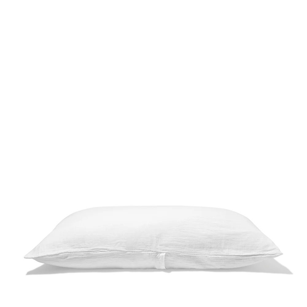 Coussin rectangle en gaze de coton - Blanc de Meudon - Image 3