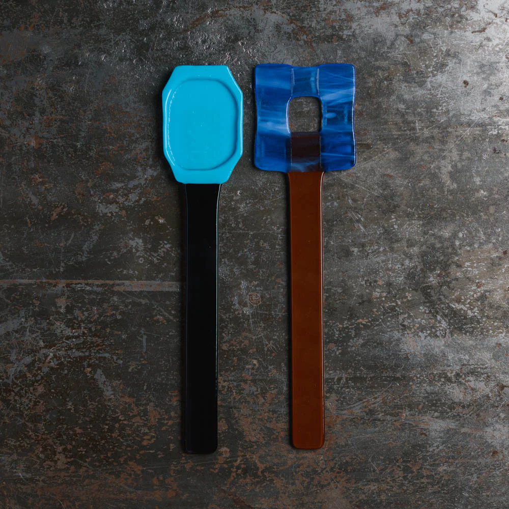 Couverts de service en verre - Marron rouge - Image 2