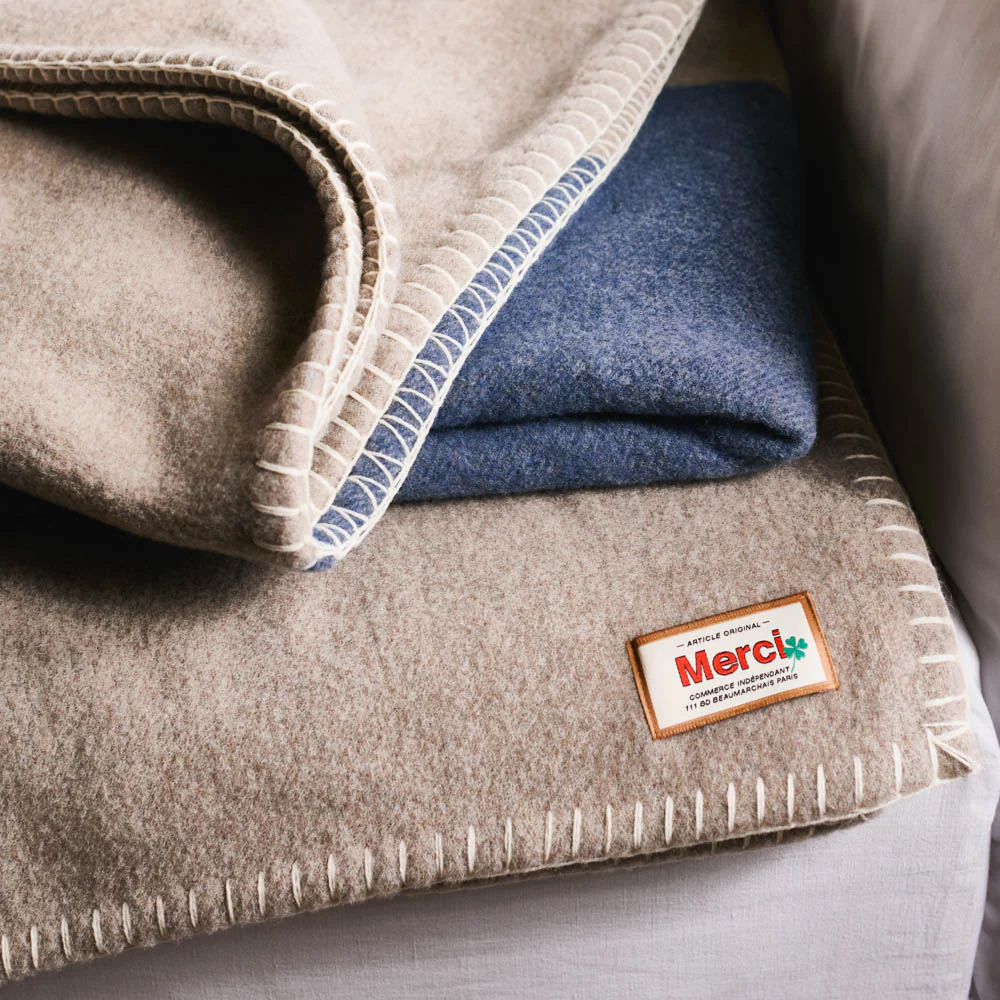Couverture Merci - Beige - Image 3