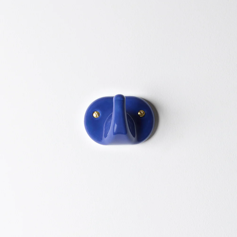 Crochet en porcelaine - Bleu