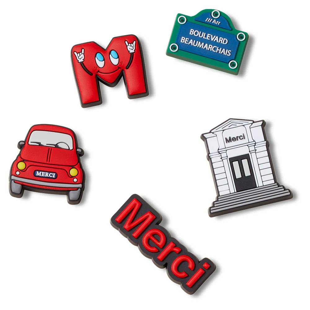 Crocs - Pack de 5 Jibbitz Merci - Image 4