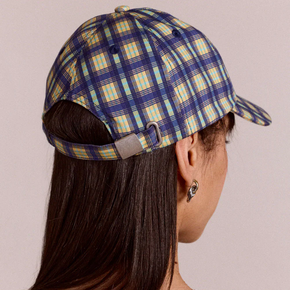 Damson Madder - Casquette Tomboy - Bleu Check - Image 2