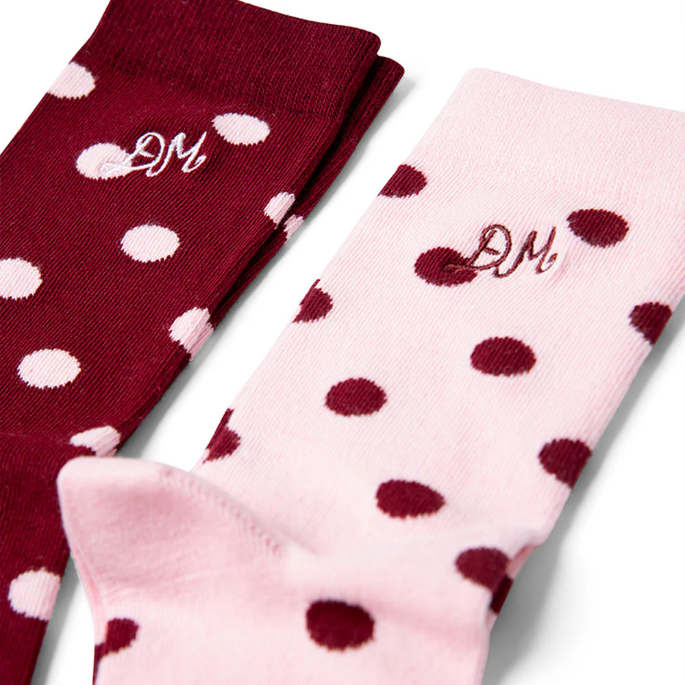 Damson Madder - Chaussettes Lot de 2 - Rose & Bordeaux - Image 3