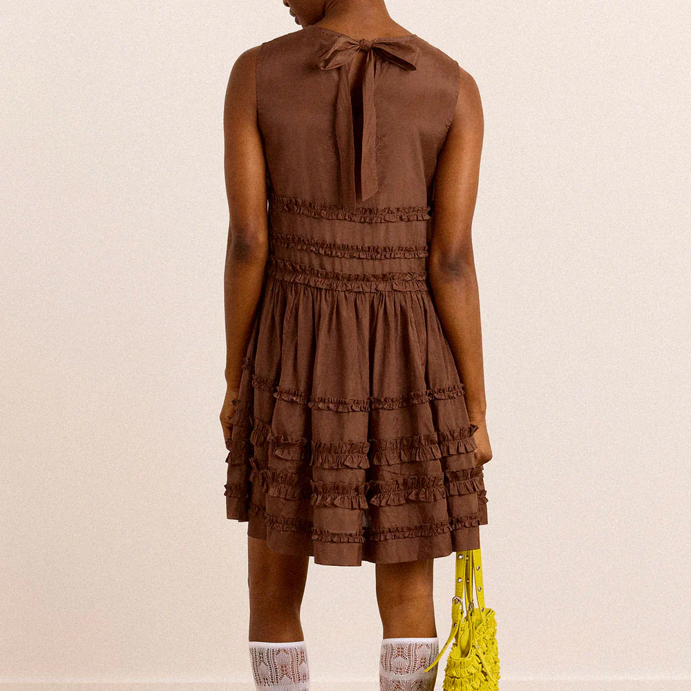 Damson Madder - Robe Reed - Chocolat - Image 3
