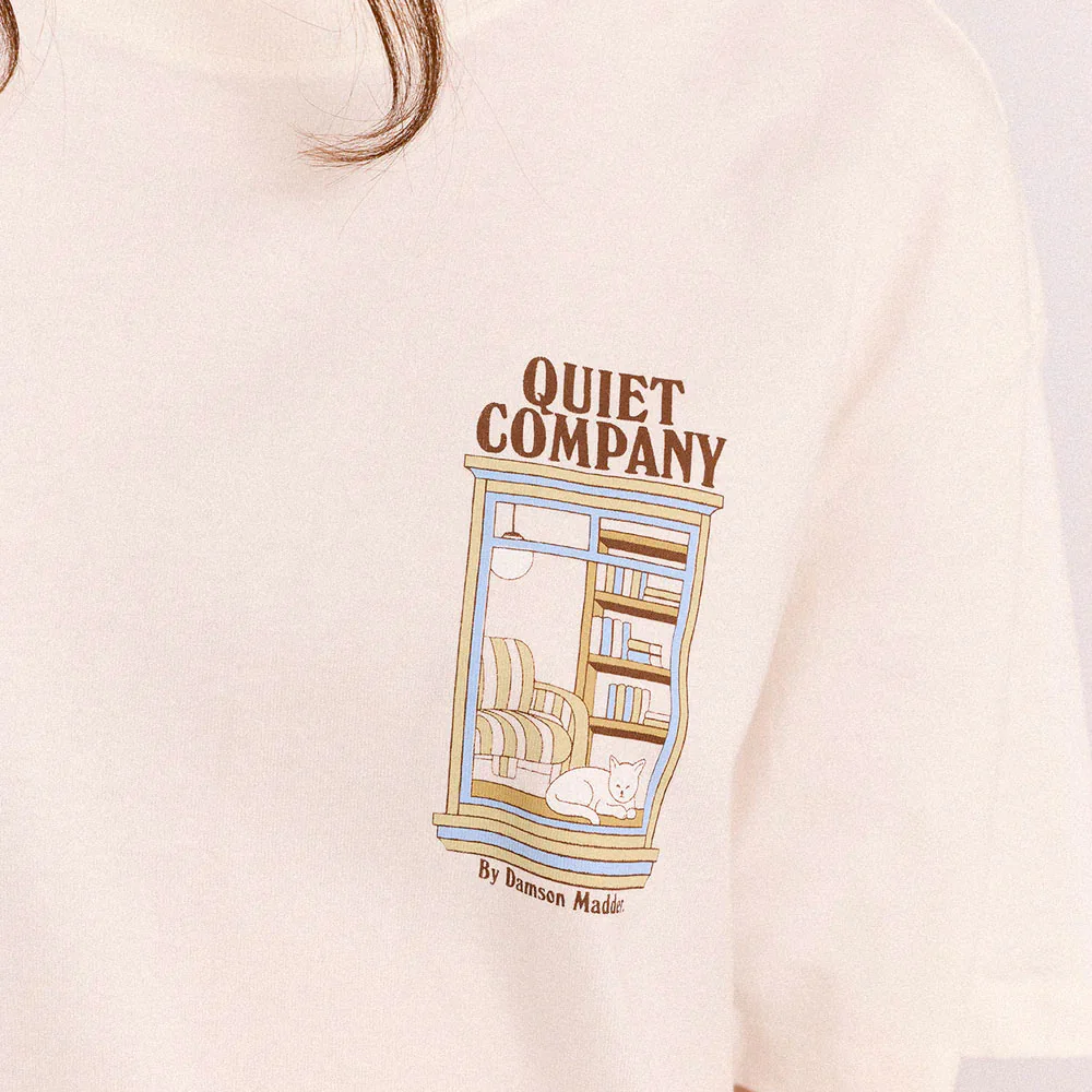 Damson Madder - T-shirt Quiet Company - Écru - Image 3