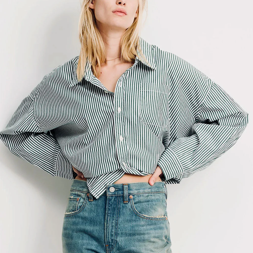 Denimist - Chemise Courte - Vert