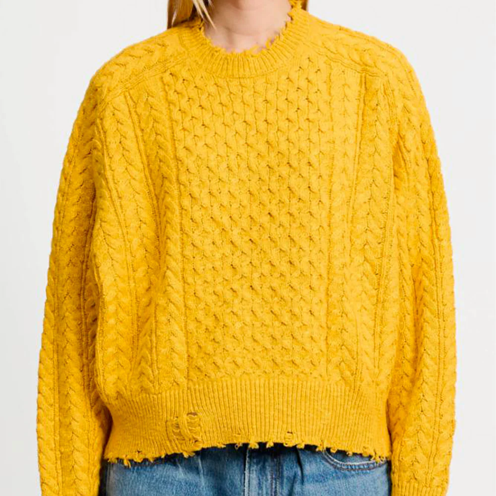 Denimist - Maille Aran - Jaune - Image 3