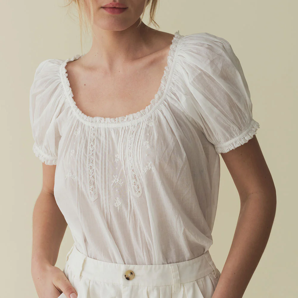 Dôen - Blouse Frederica - Blanc - Image 2