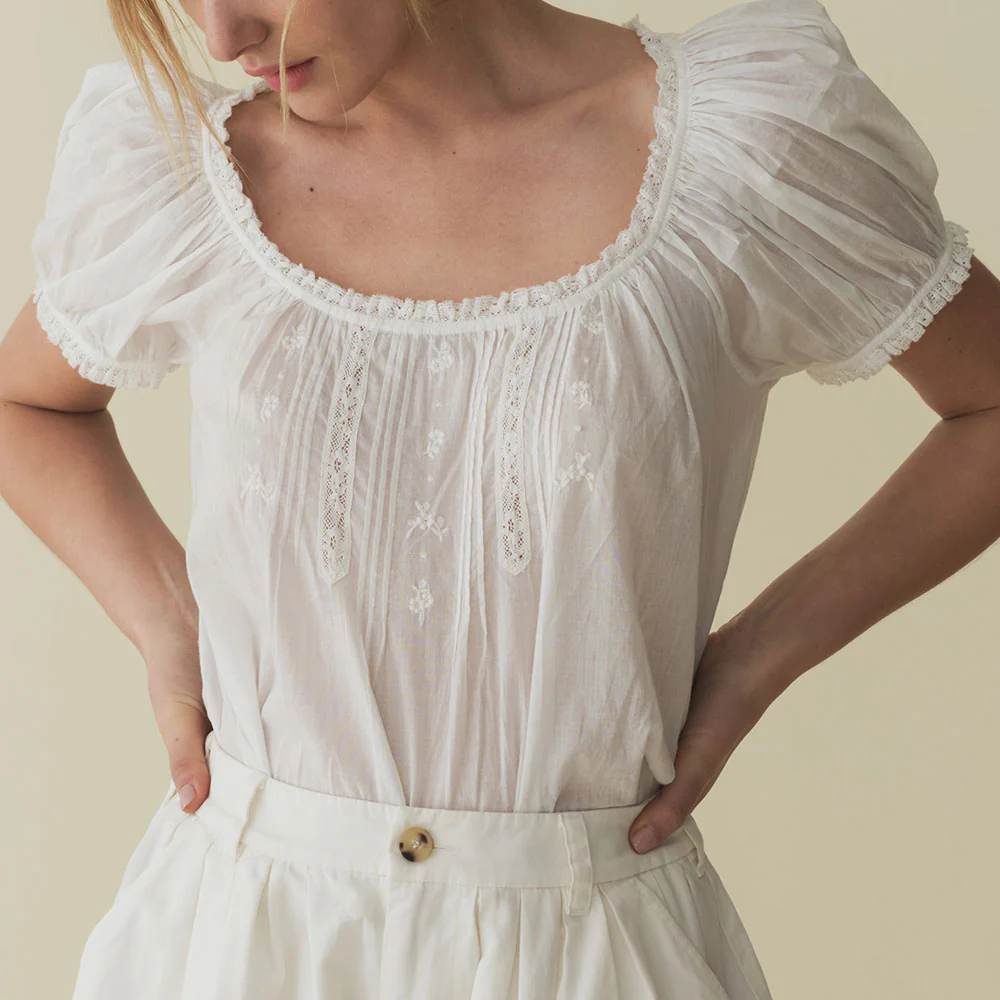 Dôen - Blouse Frederica - Blanc - Image 3