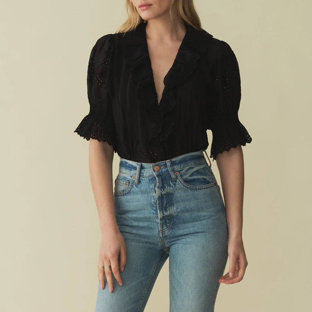 DĂ´en - Blouse Henri - Noir - Image 2