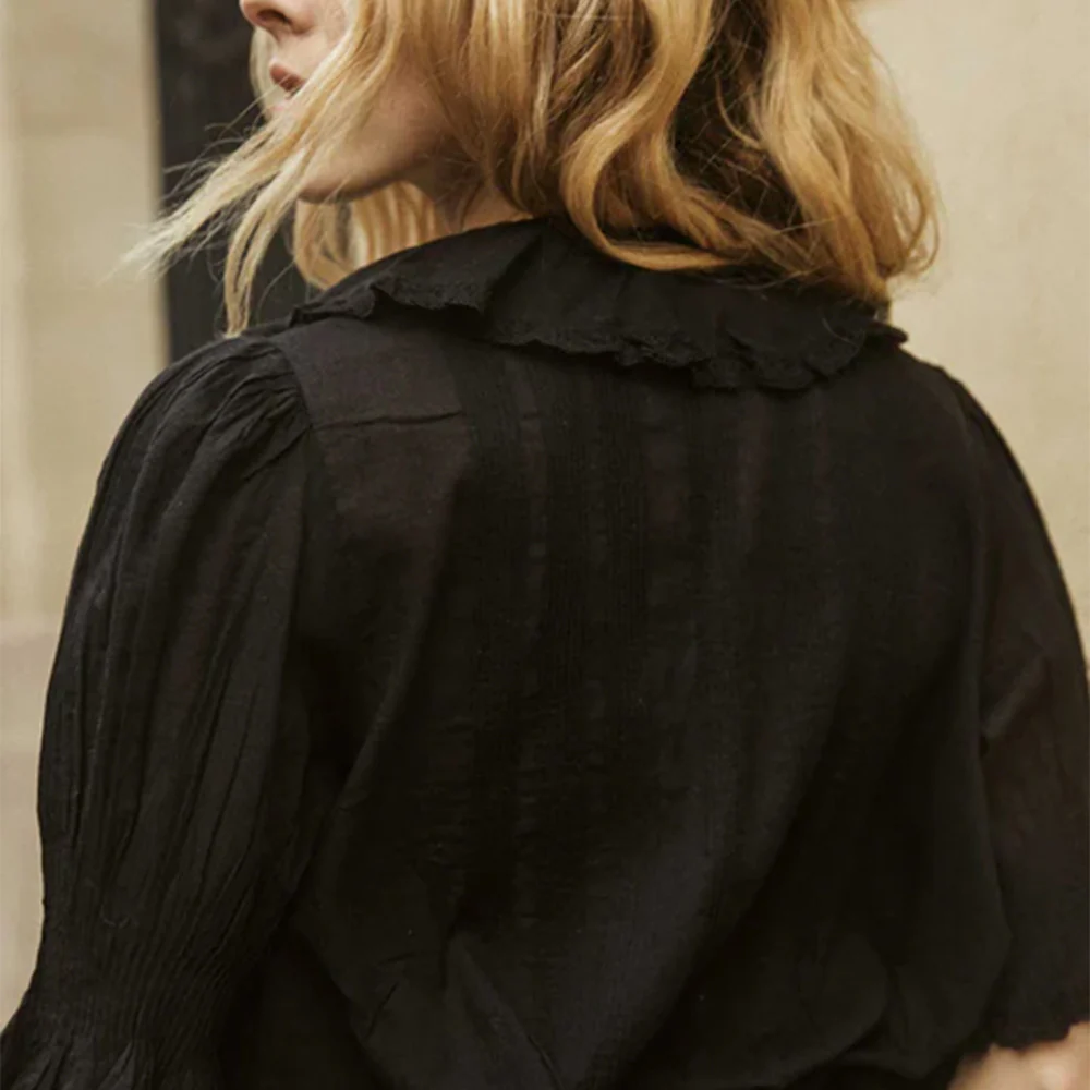 DĂ´en - Blouse Henri - Noir - Image 7