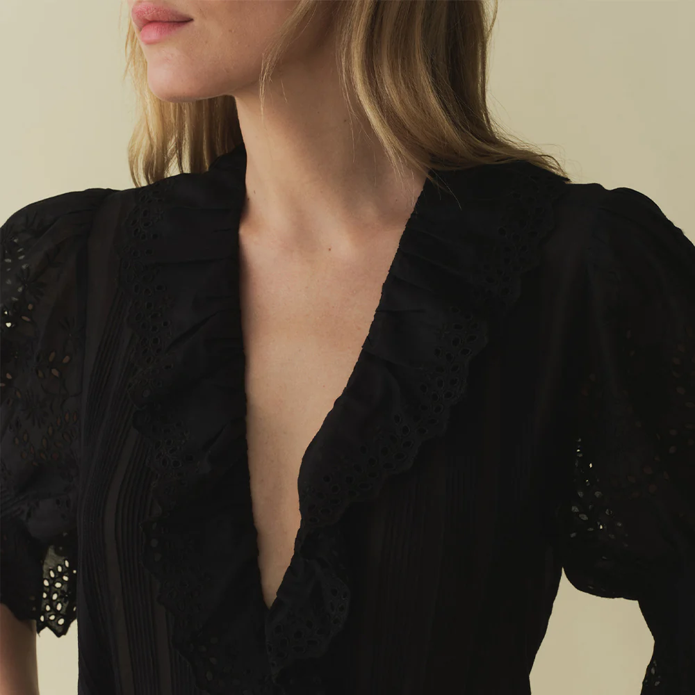 DĂ´en - Blouse Henri - Noir - Image 8
