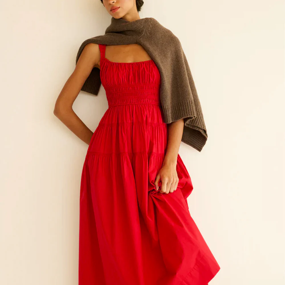 Dôen - Robe Clover - Rouge - Image 4