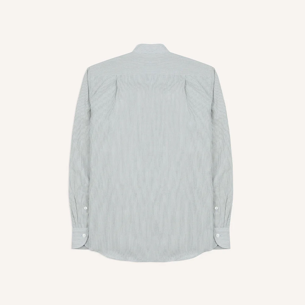 Drake's - Chemise à Col - Blanc Rayé - Image 4