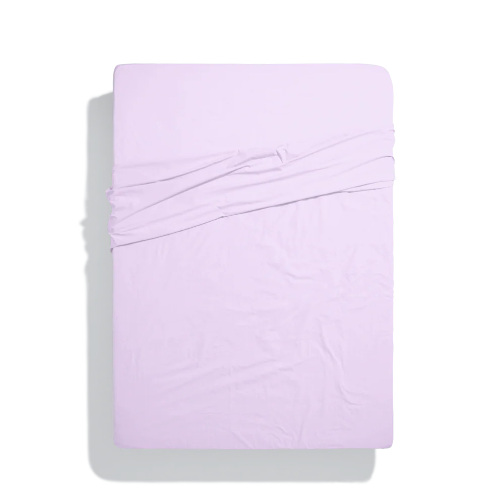 Drap-housse en percale de coton - Lavande - Image 4