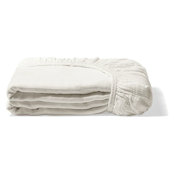 Drap-housse en gaze de coton - Blanc de Meudon - Image 7