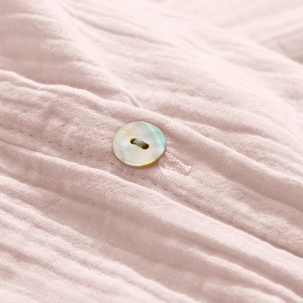 Drap-housse en gaze de coton - Rose de Bagatelle - Image 3