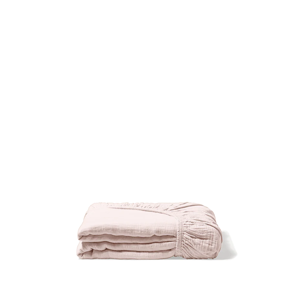 Drap-housse en gaze de coton - Rose de Bagatelle - Image 4