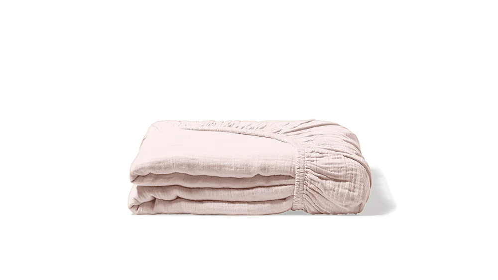 Drap-housse en gaze de coton - Rose de Bagatelle - Image 6