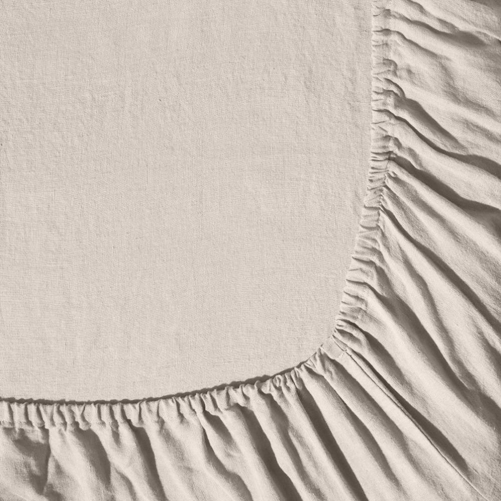 Drap-housse en lin lavé - Pierre - Image 6