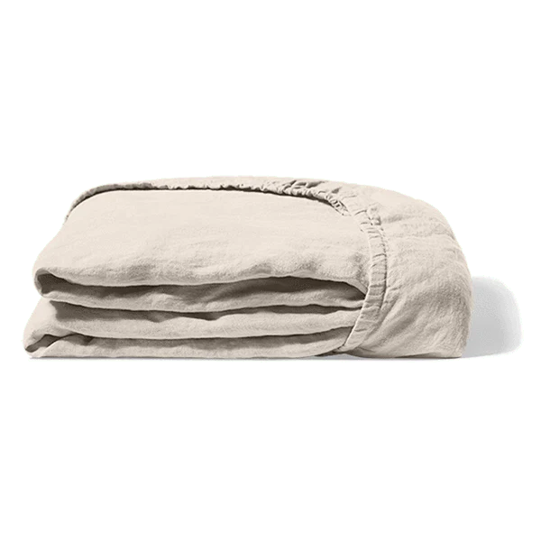 Drap-housse en lin lavé - Pierre - Image 8